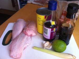 Grilled Lemongrass and Coconut Chicken, Lay The Table