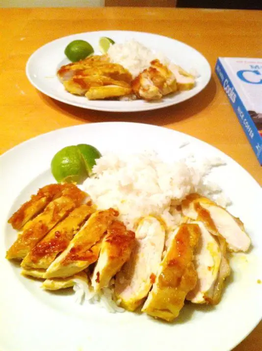 Grilled Lemongrass and Coconut Chicken, Lay The Table