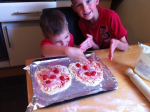 Kids vs Adults Homemade Pizza Challenge, Lay The Table