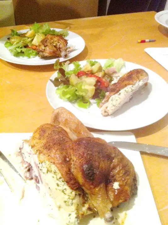 RecipeShed: Herby Goats Cheese-Stuffed Spatchcock Chicken, Lay The Table