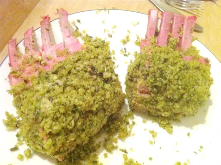 Heston Blumenthal sous vide rack of lamb with Gordon Ramsay herb crust, Lay The Table