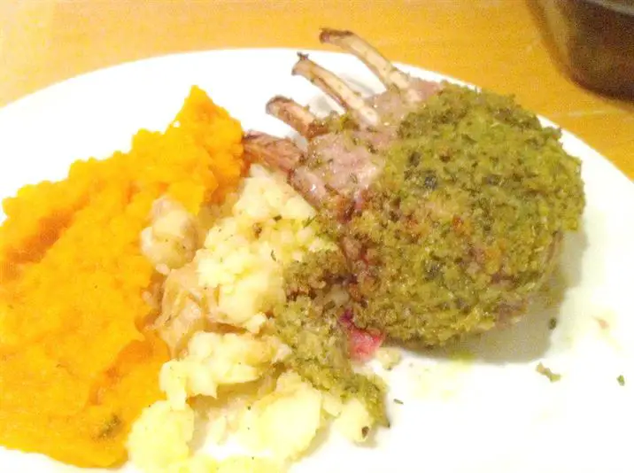 Heston Blumenthal sous vide rack of lamb with Gordon Ramsay herb crust, Lay The Table