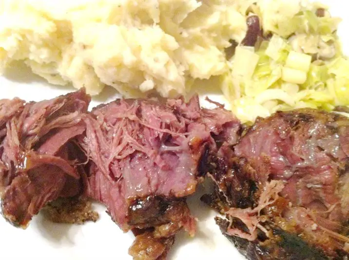Slow Cooker Pork Cheeks with Roasted Garlic Mash and Buttered Cabbage, Lay The Table