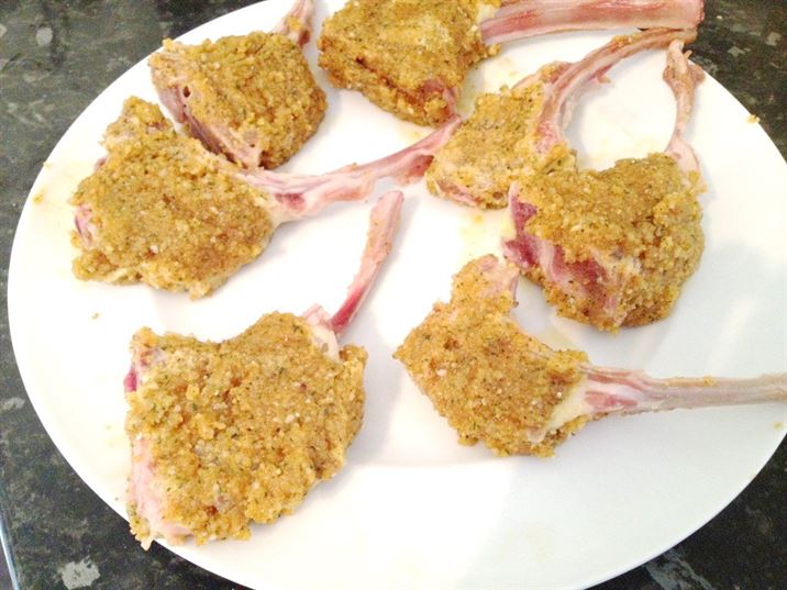 Parmesan and Mint-Crusted Lamb Cutlets with a Fiery Kick, Lay The Table