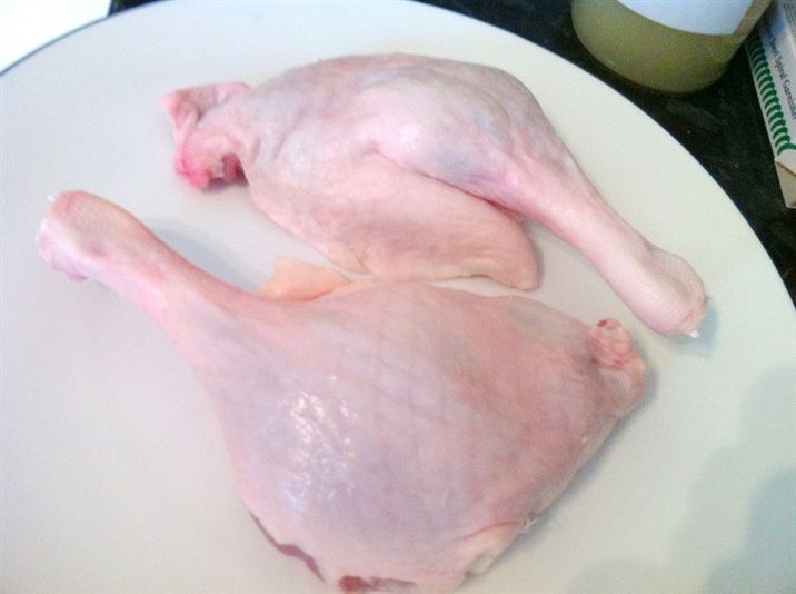 Confit duck legs with spiced sweet potato wedges, Lay The Table