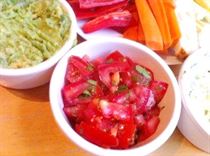Olympic Dips (Cheese &#038; Courgette; Zingy Tomato &#038; Coriander; Avocado &#038; Lime), Lay The Table