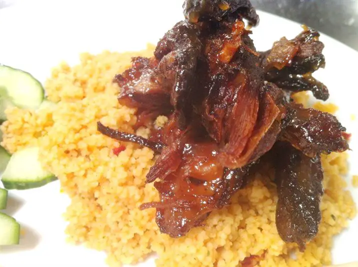 Rescue Recipe Crispy Hoi Sin Lamb with Chilli Cous Cous and Cucumber, Lay The Table