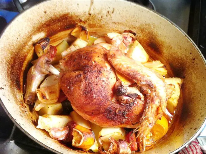 Pot Roast Spanish Chicken with Chorizo and Lemon, Lay The Table