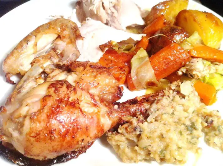 Roast Chicken with Hairy Bikers Homemade Sage &#038; Onion Stuffing, Lay The Table