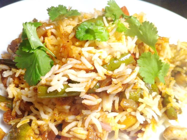 Vegetable Biryani made with Smoked Balti Masala, Lay The Table