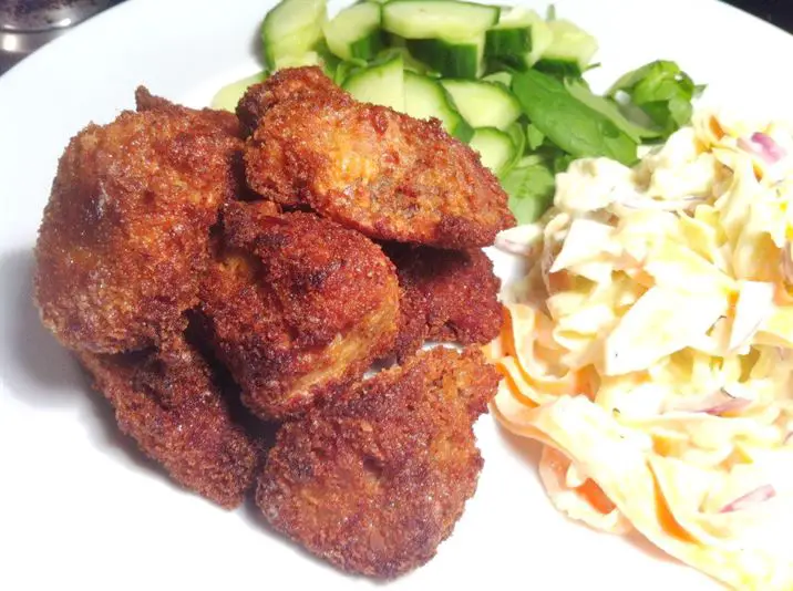 Southern Fried Rabbit Nuggets with Creamy Coleslaw, Lay The Table