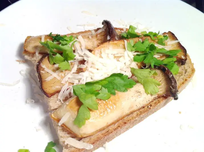 King Oyster Mushrooms on Sour Dough Bread, Lay The Table