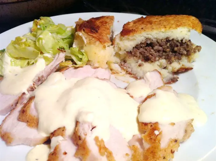 Burns Night Haggis-Stuffed Potato Cakes with Pan-Fried Chicken Breast and Whisky Cream Sauce, Lay The Table
