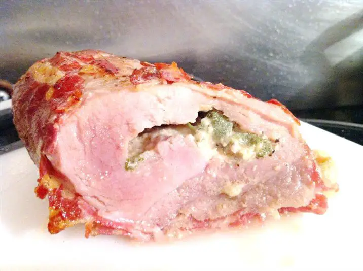 Sous Vide Pork Fillet Stuffed with Sage and Stilton with Curly Kale and Roast Squash, Lay The Table