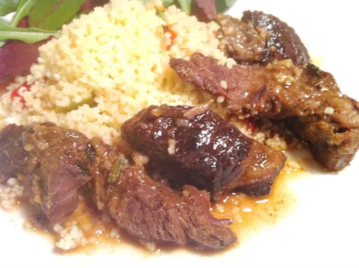 Exotic Meats Taste Test: Kid Goat Steaks with Pepper and Feta Cous Cous, Lay The Table