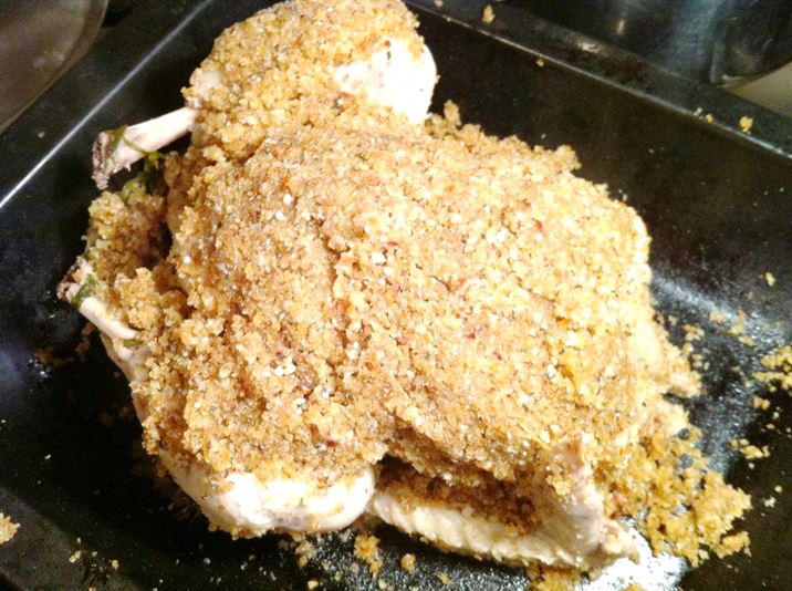 Marcus Wareings Poached and Roasted Chicken with an Almond and Thyme Crust, Lay The Table