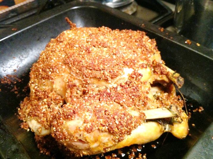 Marcus Wareings Poached and Roasted Chicken with an Almond and Thyme Crust, Lay The Table