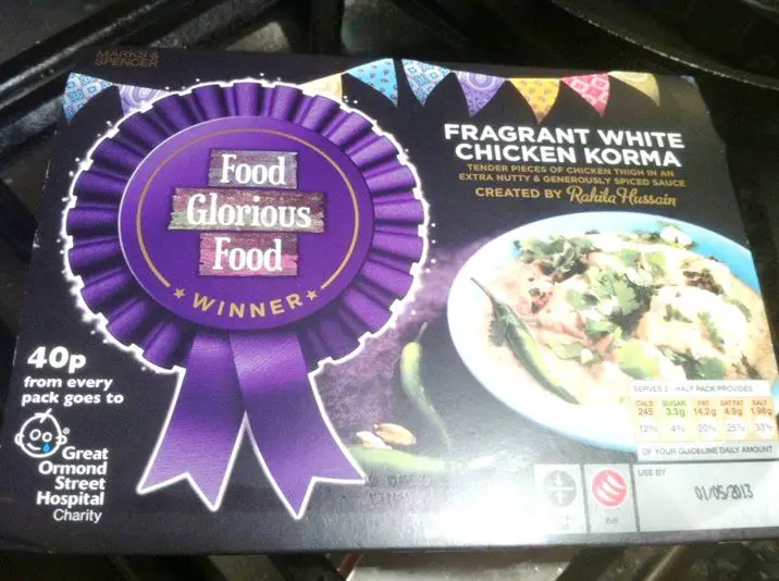 Review: Food Glorious Food winners Fragrant White Chicken Korma, Lay The Table