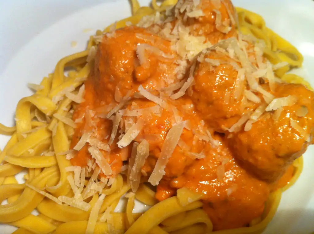 Nutty Pork Meatballs with Five-Veg Pasta Sauce, Lay The Table