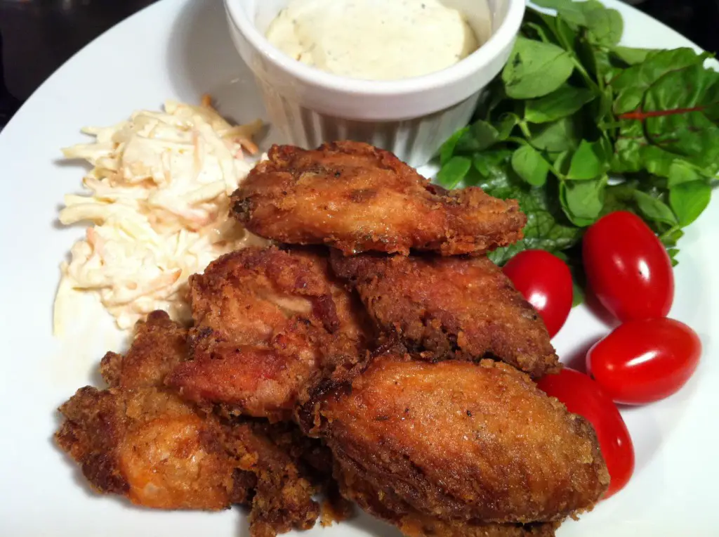 Boneless Chicken Wings with Blue Cheese Dip, Lay The Table