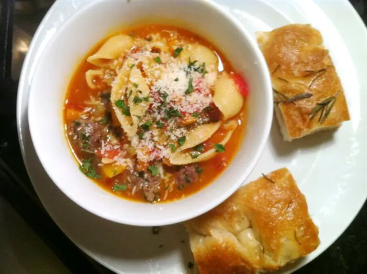 Hello Fresh Italian Polpetti Soup with Conchiglie, Lay The Table