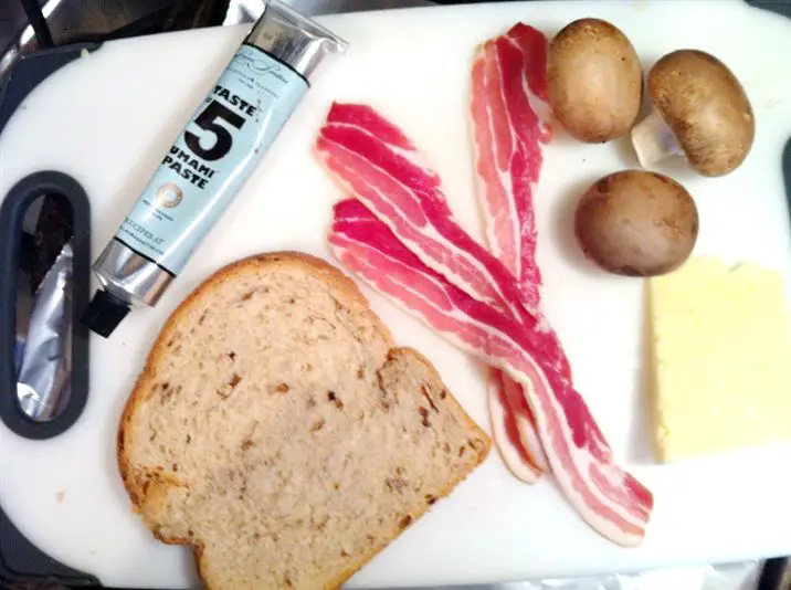 Farmhouse Breakfast Week: Umami Breakfast with Bacon, Mushrooms and Lancashire Cheese, Lay The Table