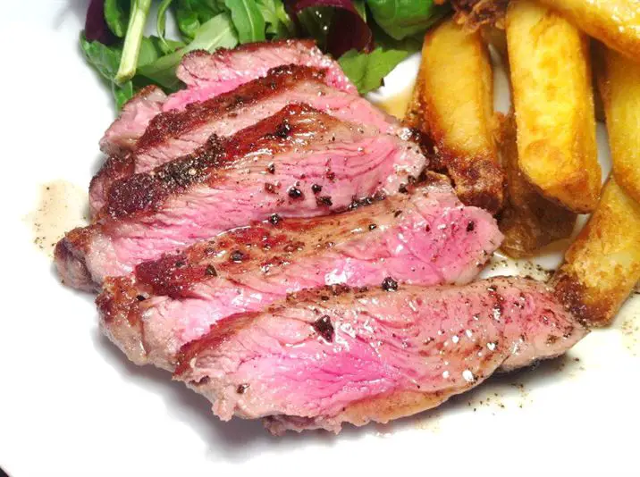 USDA Prime Striploin Steak with Bone Marrow Butter and Lard-Fried Triple-Cooked Chips, Lay The Table