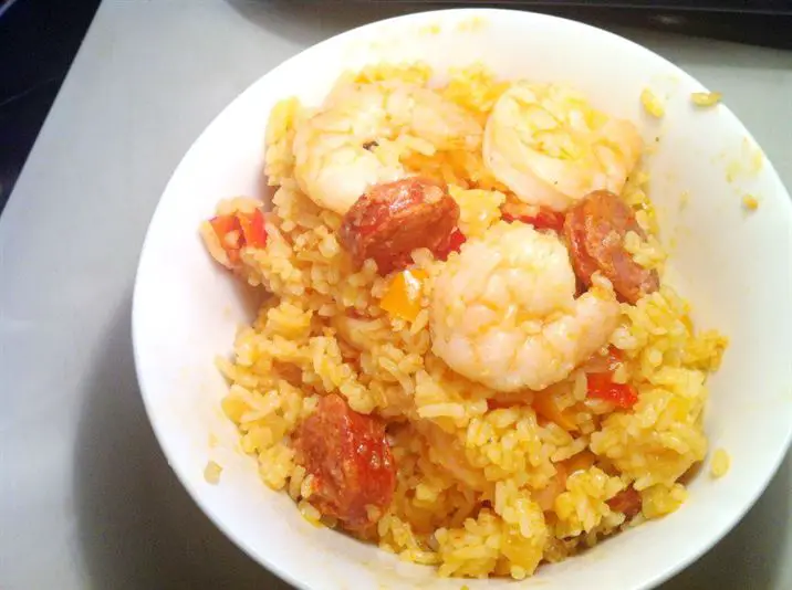 One-Pot King Prawn and Chorizo Spanish Rice, Lay The Table