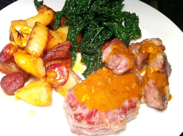 Iberico Pork Presa Steaks with Paprika Cream Sauce, Lay The Table