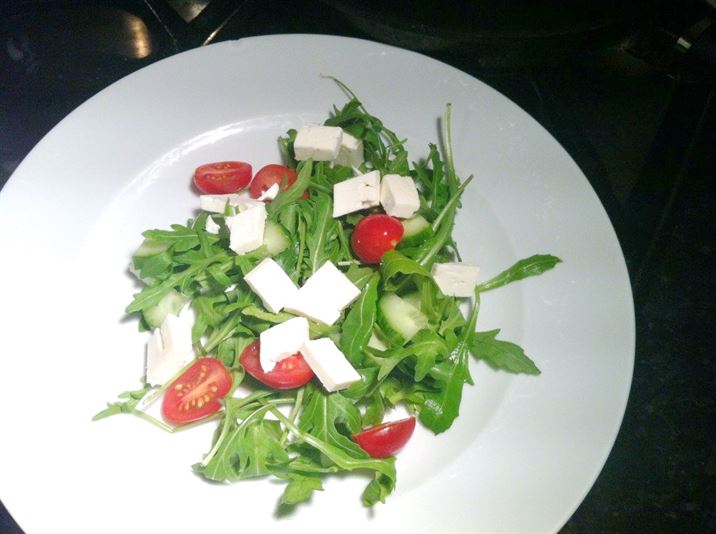 Parmesan-crusted Lamb Medallions with Feta Salad, Lay The Table