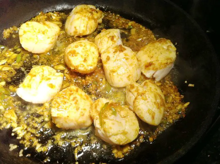 Indian-Spiced King Scallops in Lurpak Clarified Butter, Lay The Table