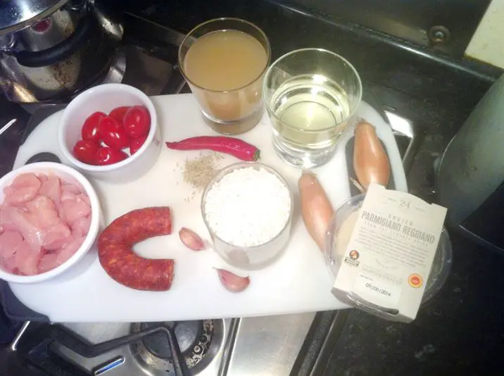 Chicken, Chorizo and Roast Tomato Risotto, Lay The Table