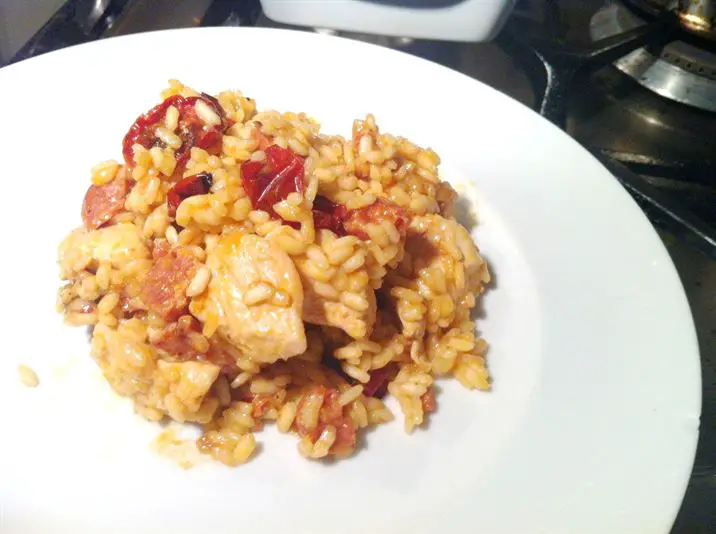Chicken, Chorizo and Roast Tomato Risotto, Lay The Table