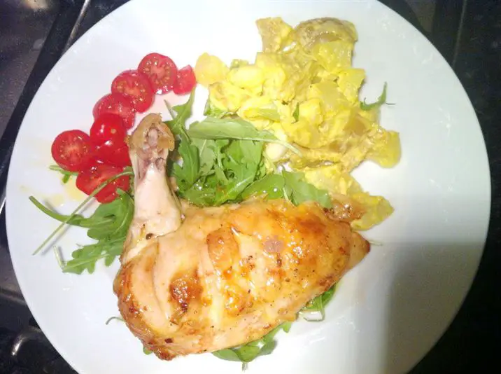 Rapeseed Chilli Oil Chicken with Rapeseed Mayo Potato Salad, Lay The Table