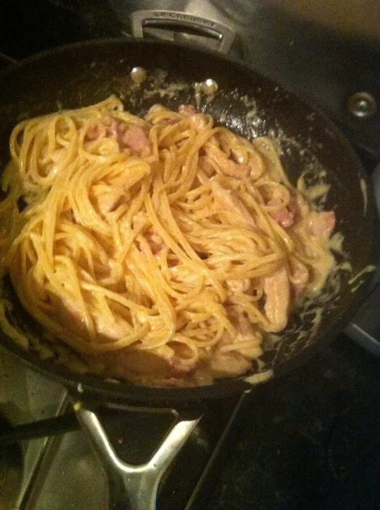 Chicken Spaghetti Carbonara, Lay The Table