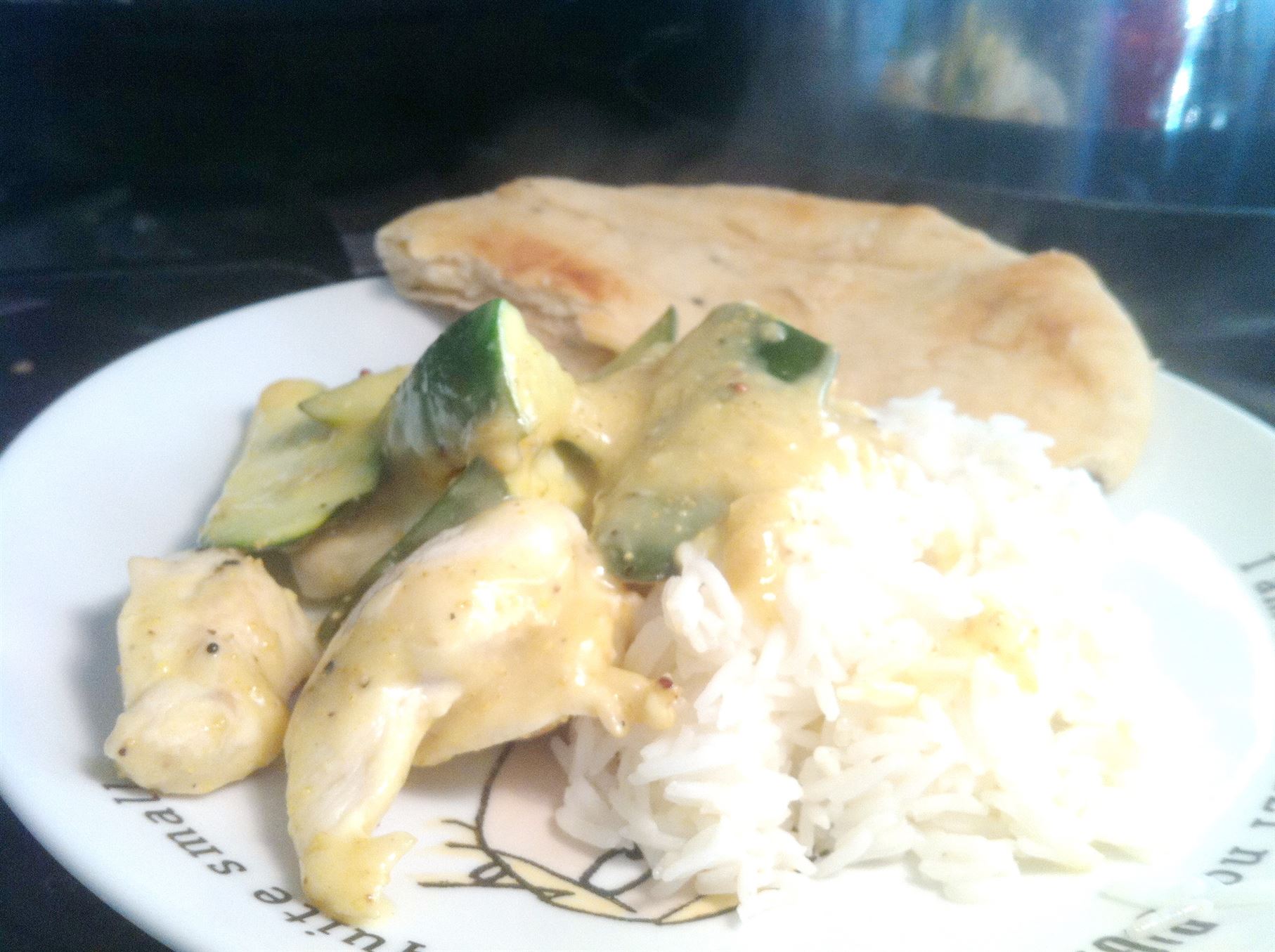 Bengali Creamy Coconut Chicken with Courgettes, Lay The Table