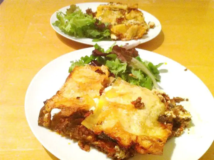 Rustic Three-Cheese Lasagne, Lay The Table