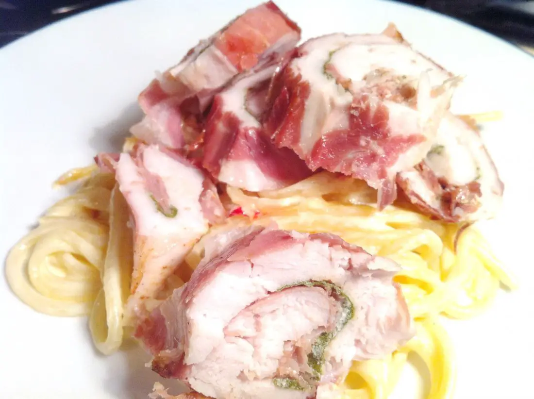 Pinwheel Chicken with San Daniele Ham and Spaghetti with Grana Padano Cream, Lay The Table