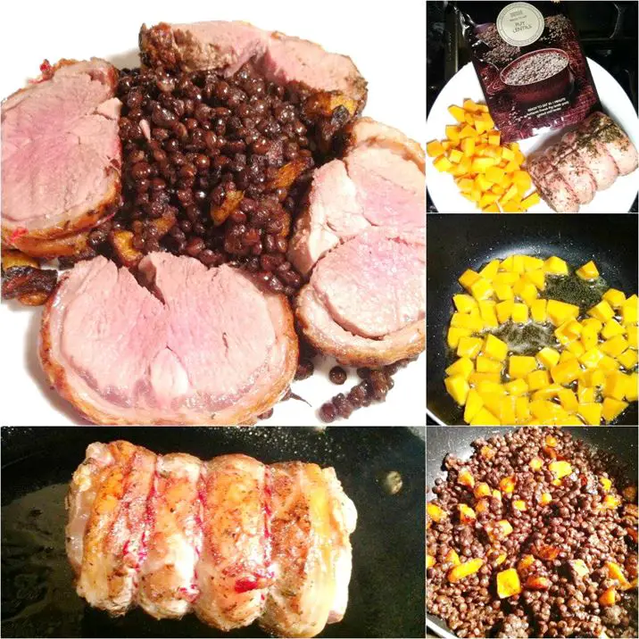 Crispy-Skin Saddle of Lamb with Puy Lentils, Lay The Table