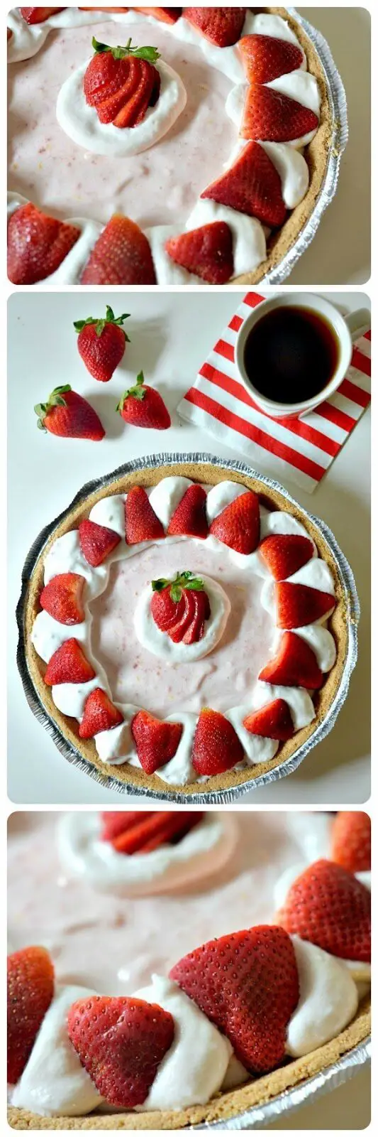 Vegan Strawberry Chiffon Pie, Lay The Table