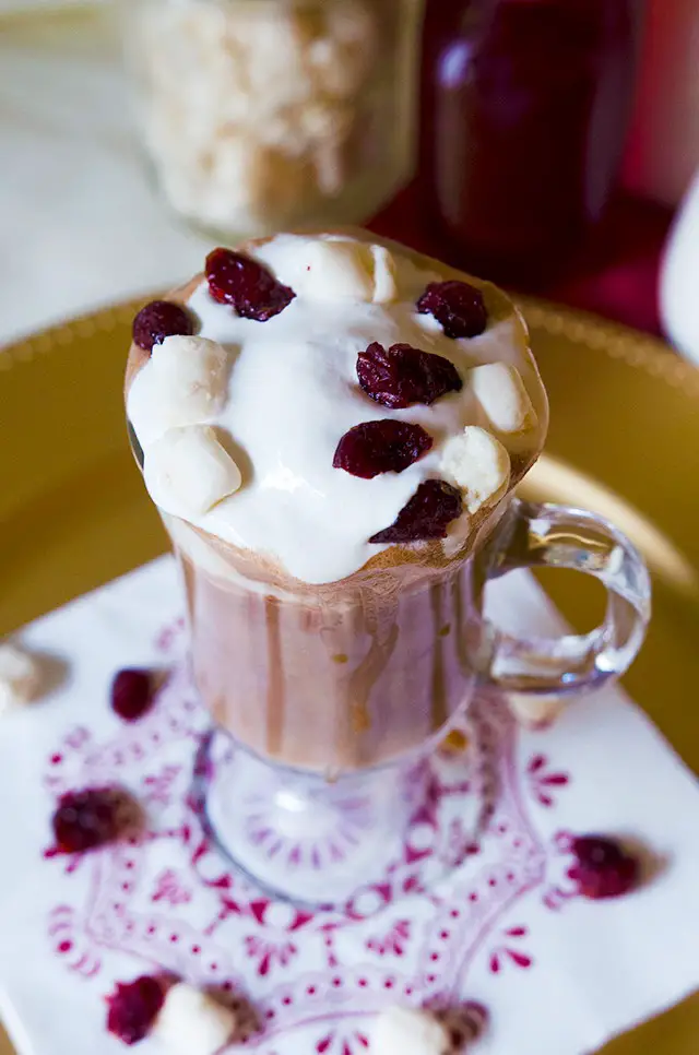 Vegan Cranberry Hot Chocolate, Lay The Table
