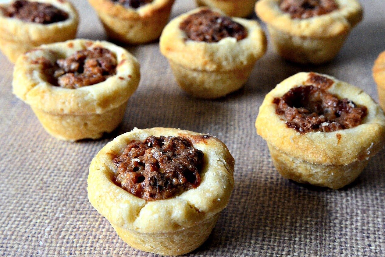 Bite Size Pecan Pies &#124; Vegan, Lay The Table