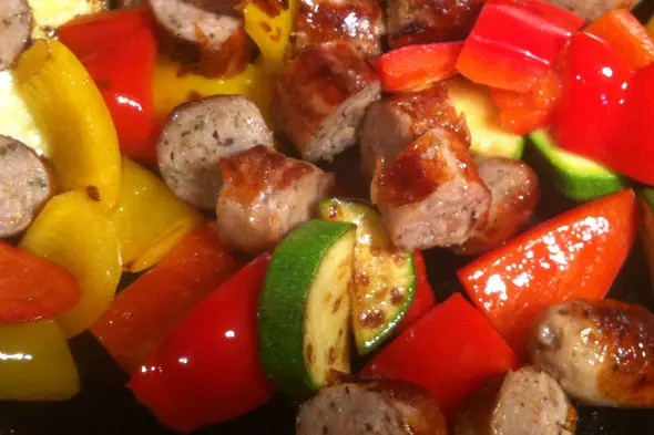 Sausage, Pepper &#038; Courgette Farfalle #BritishSausageWeek, Lay The Table