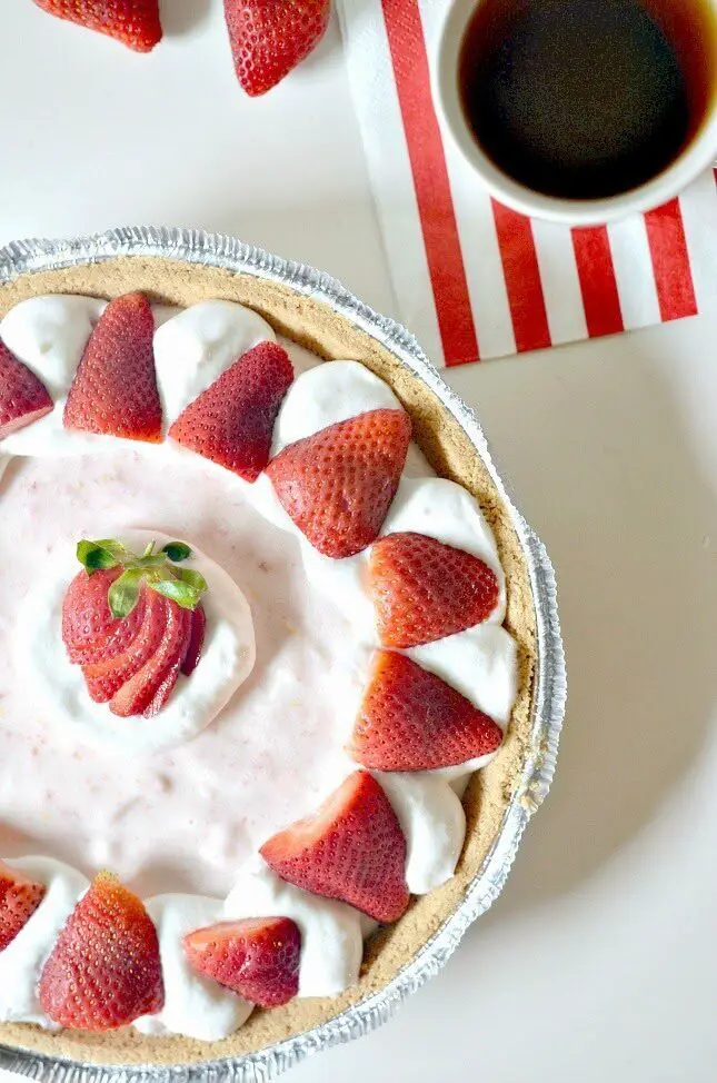 Vegan Strawberry Chiffon Pie, Lay The Table