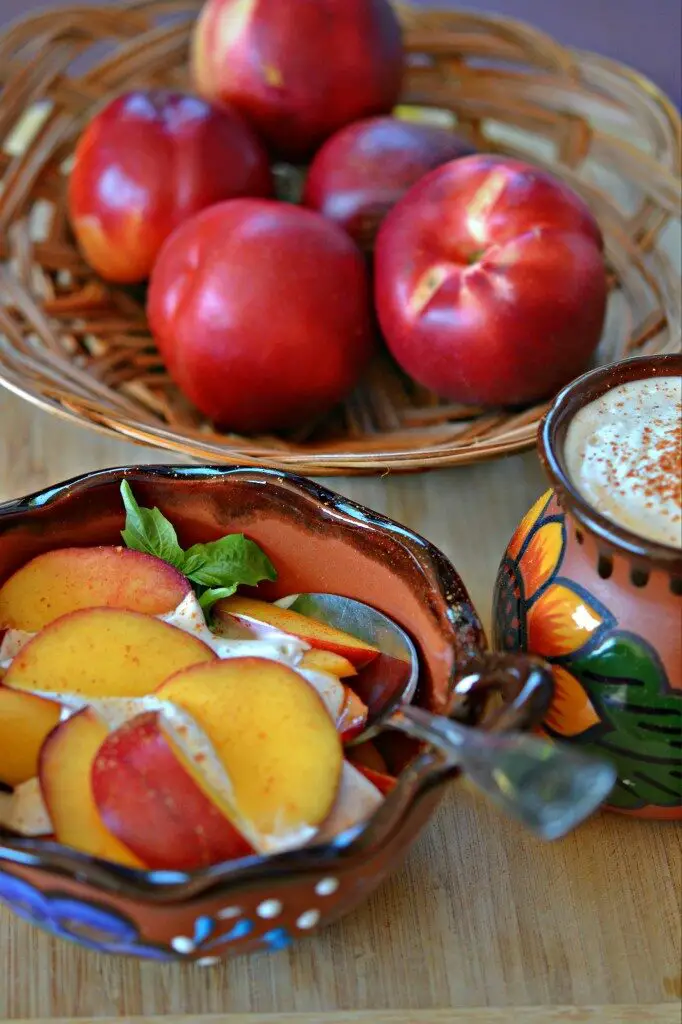 Nectarines with Cashew Coconut Zabaglione {Vegan Recipe}, Lay The Table