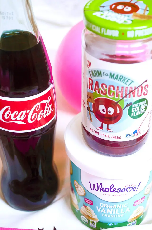 1950&#039;s Inspired Vegan Maraschino Cherry Coke Cupcakes &#124; Happy Birthday, Barbie!, Lay The Table