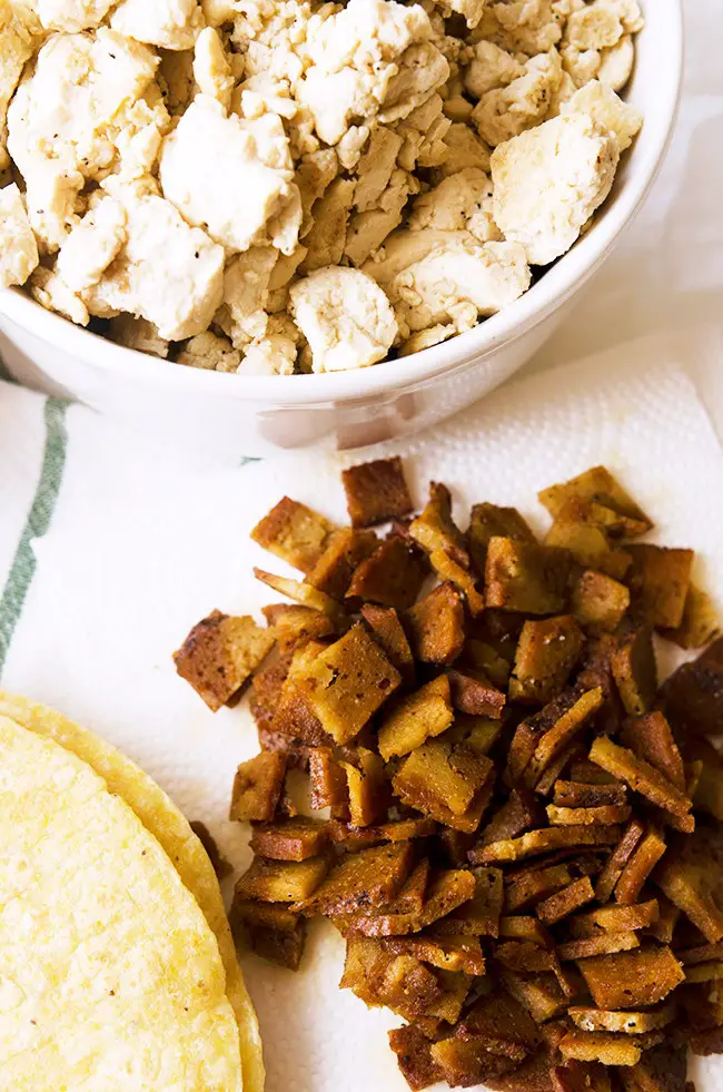 Vegan Potato, Tofu, and Bacon Freezer Breakfast Tacos, Lay The Table