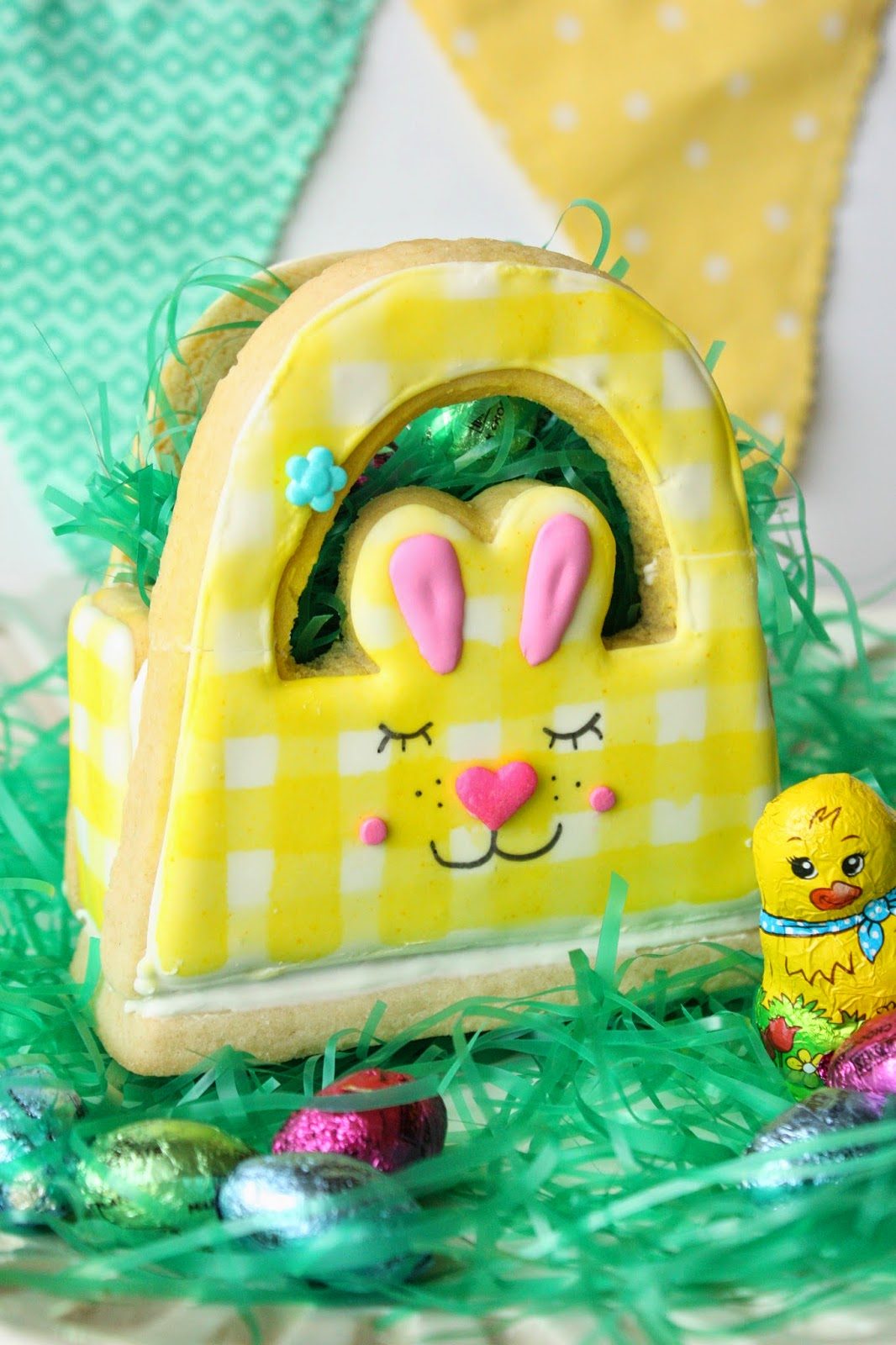 3D Bunny Basket Cookie for Easter, Lay The Table