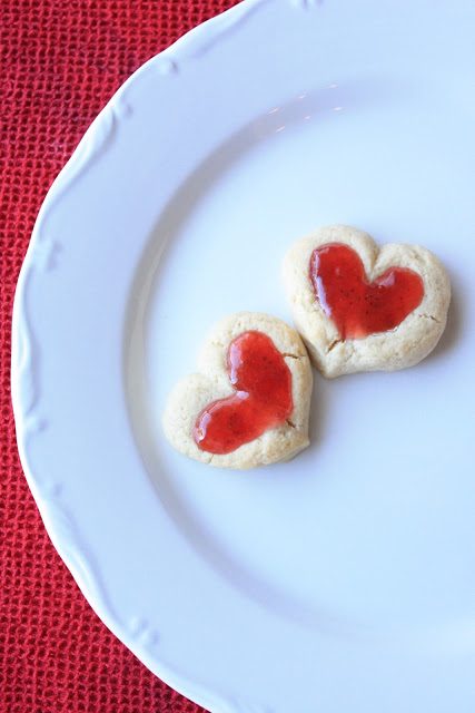 Double Thumbprint (HEART) Cookies, Lay The Table