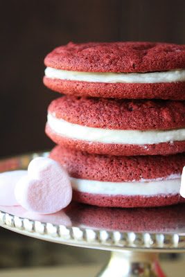 Red Velvet Sandwich Cookies, Lay The Table